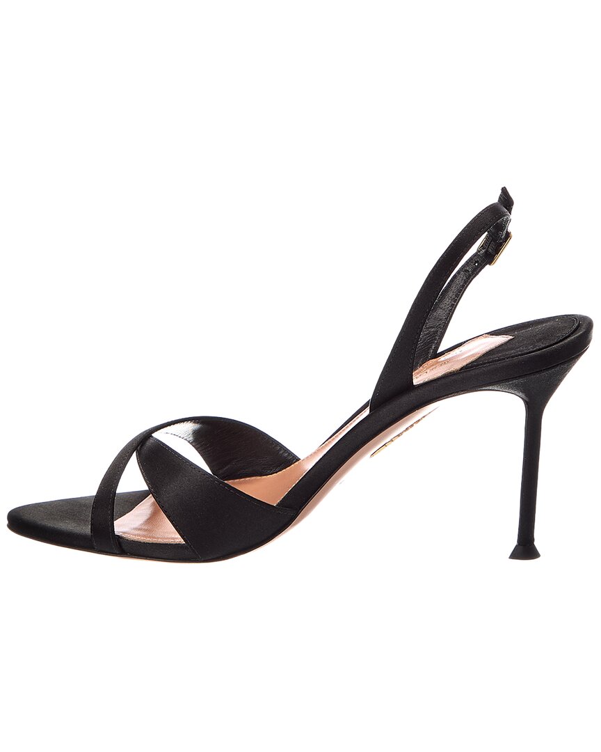 Aquazzura Alex 85 Satin Slingback Sandal – Bluefly