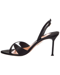 Aquazzura Aquazzura Alex 85 Satin Slingback Sandal