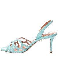 Aquazzura Aquazzura Hula 75 Leather Slingback Sandal