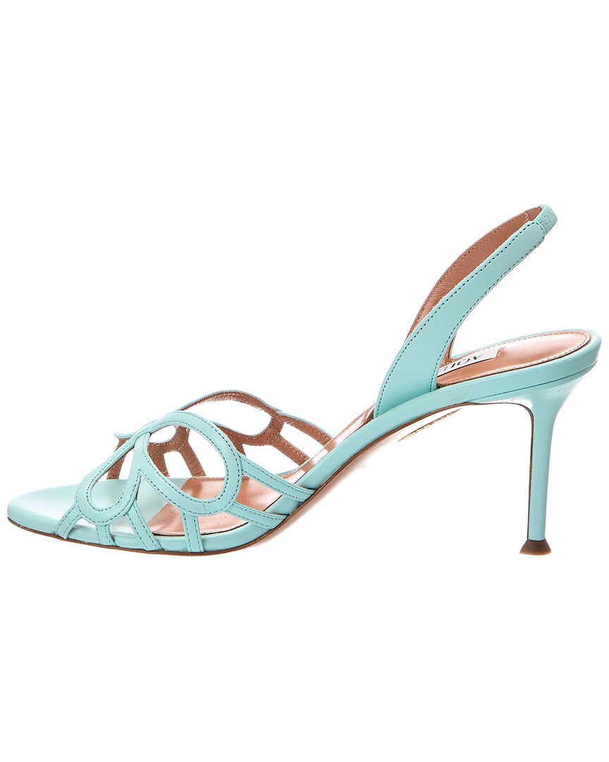 Aquazzura Aquazzura Hula 75 Leather Slingback Sandal