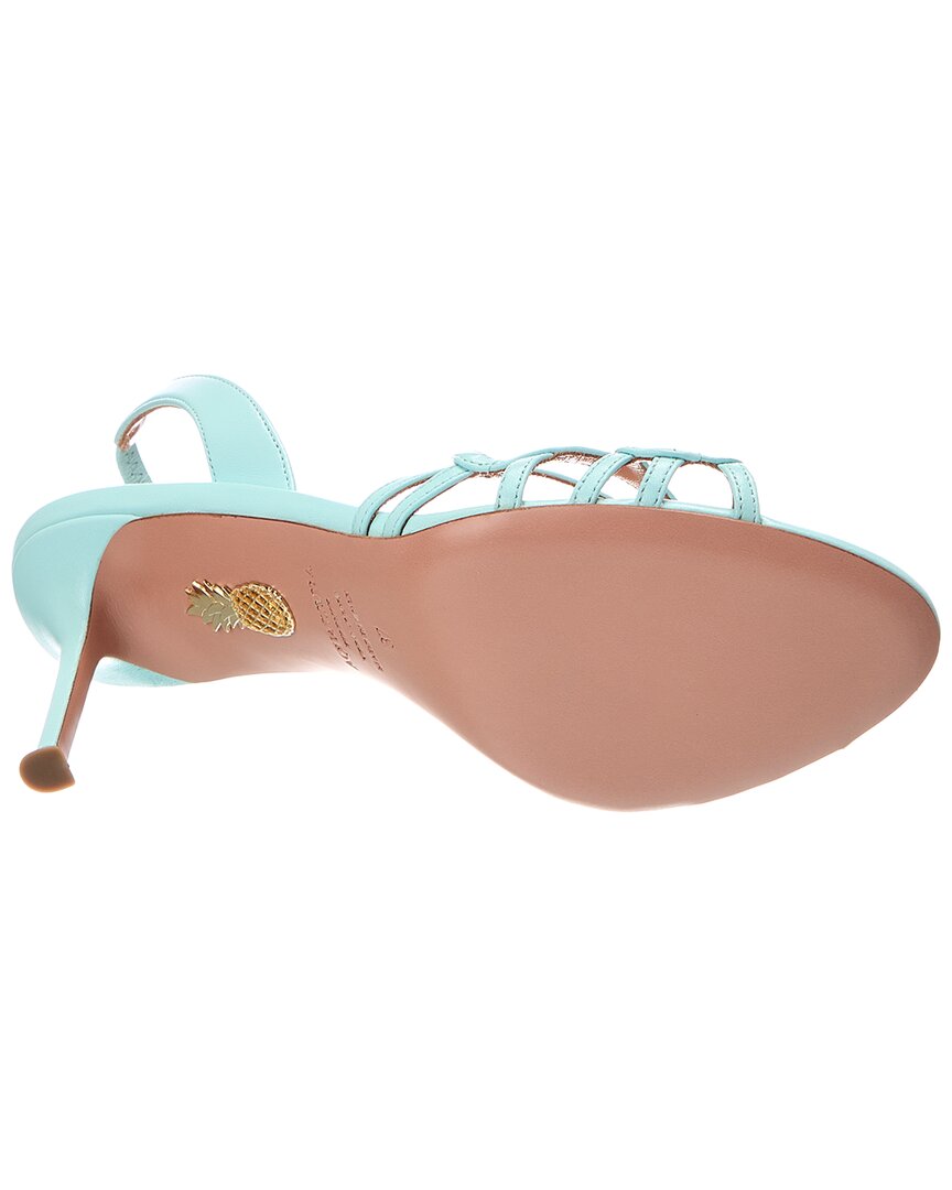 Aquazzura Aquazzura Hula 75 Leather Slingback Sandal