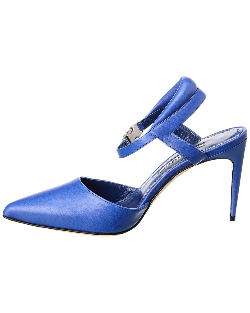 Manolo Blahnik Noumaknu 90 Leather Pump
