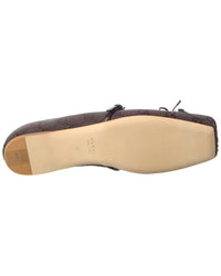 Gucci Gucci Horsebit Gg Supreme Canvas & Leather Ballet Flat
