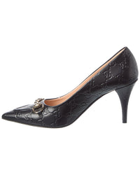 Gucci Gucci Horsebit Gg Leather Pump