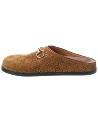 Gucci Gucci Horsebit Suede Mule
