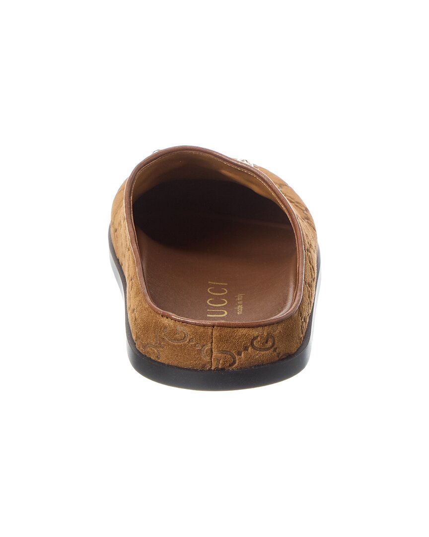 Gucci Gucci Horsebit Suede Mule