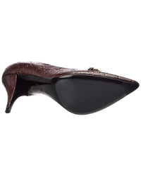 Gucci Gucci 90 Gg Horsebit Leather Pump