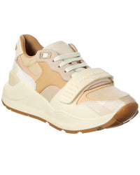 Burberry Burberry Check Canvas & Leather Sneaker