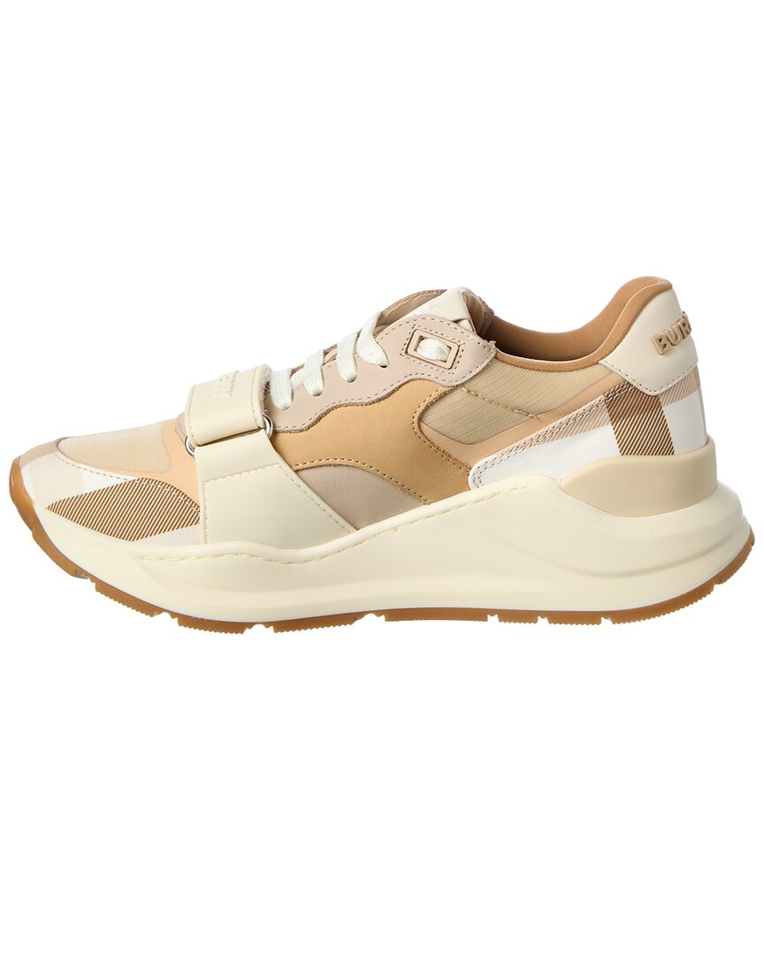 Burberry Burberry Check Canvas & Leather Sneaker