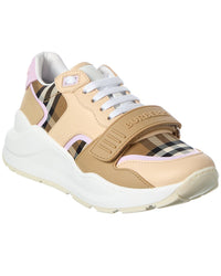 Burberry Burberry Check Canvas & Leather Sneaker