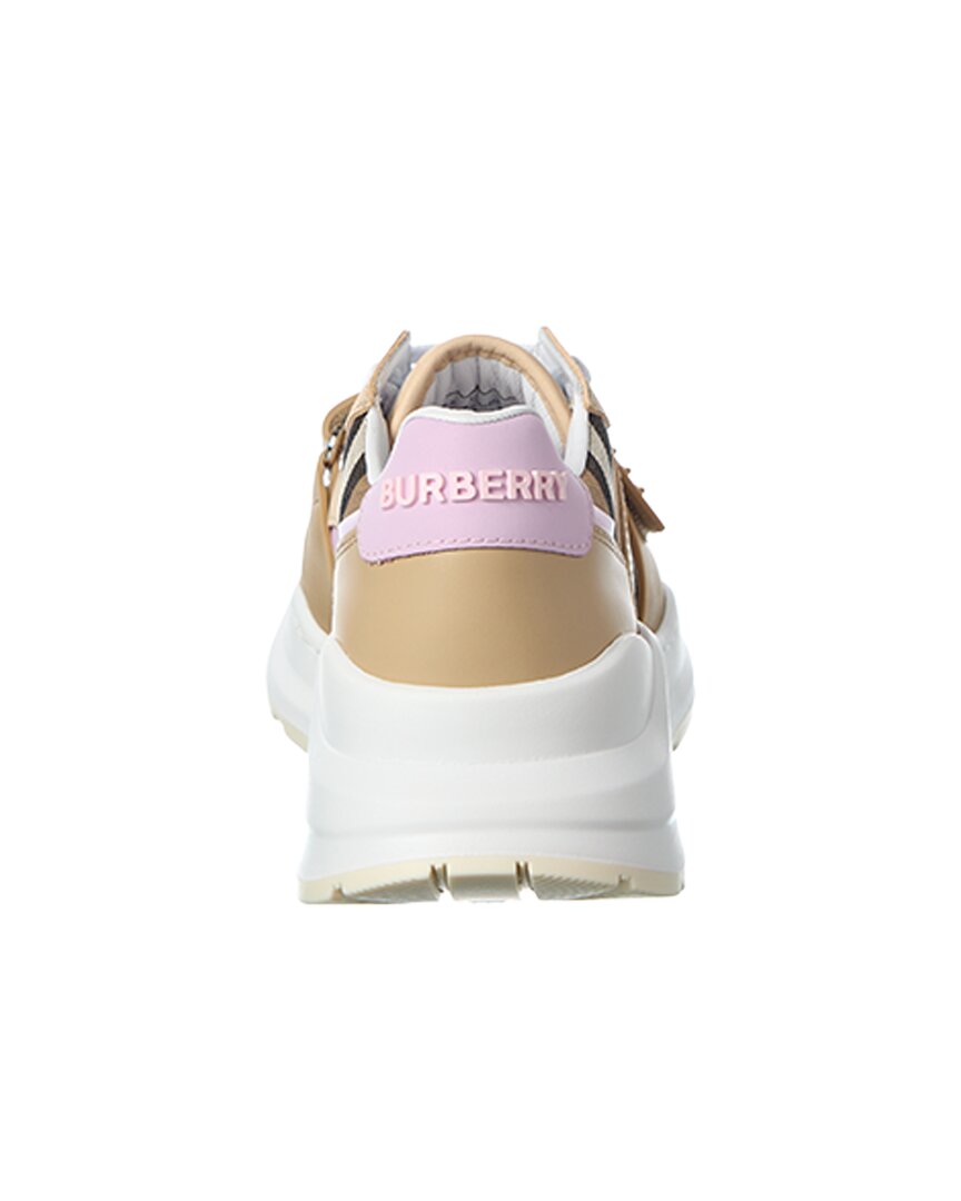 Burberry Burberry Check Canvas & Leather Sneaker