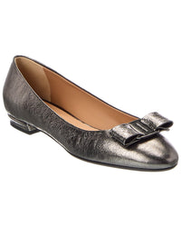 Ferragamo Ferragamo Leather Ballerina Flat