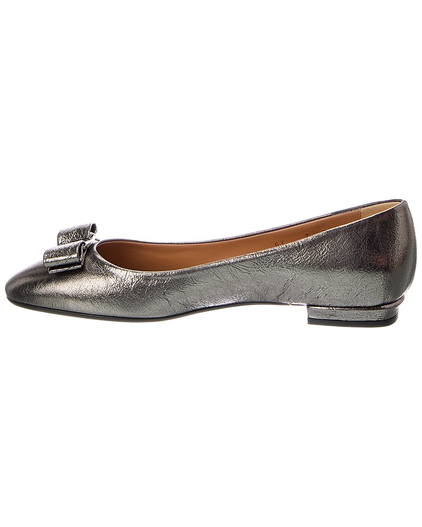 Ferragamo Ferragamo Leather Ballerina Flat