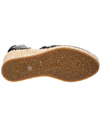 Ferragamo Ferragamo Leather & Raffia Espadrille