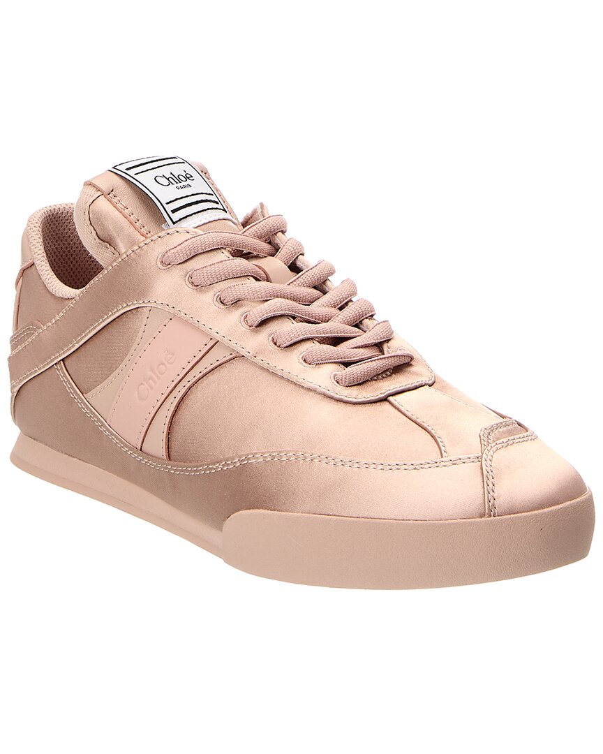Chloé Chloé Logo Satin Sneaker