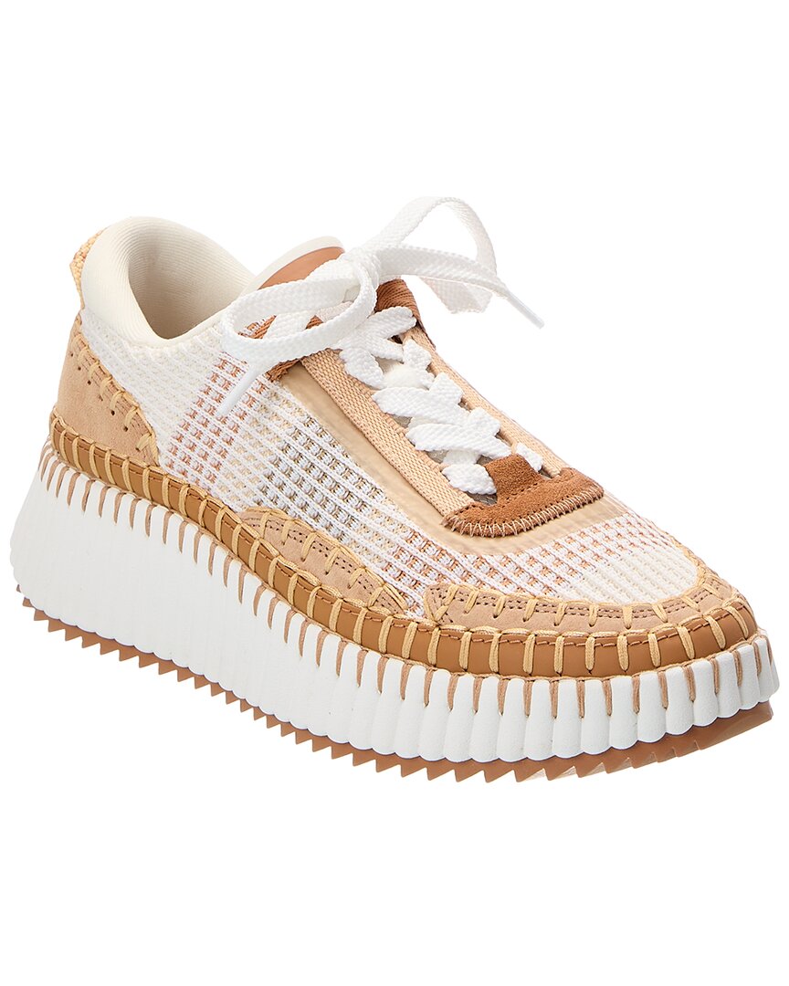 Chloé Chloé Nama Canvas & Suede Sneaker