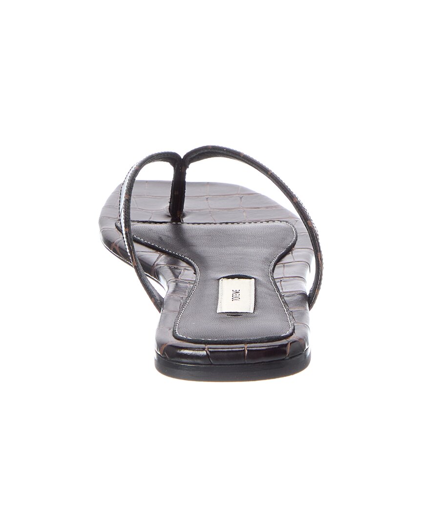 TOTEME Toteme Croc-Embossed Leather Sandal