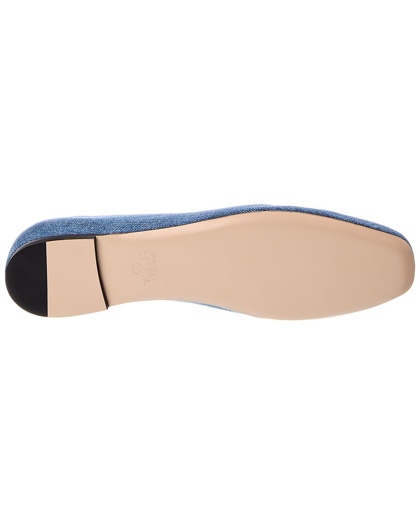 Valentino Valentino Vlogo Signature Demin Ballete Flat
