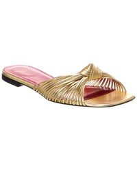 Valentino Vlogo Leather Sandal