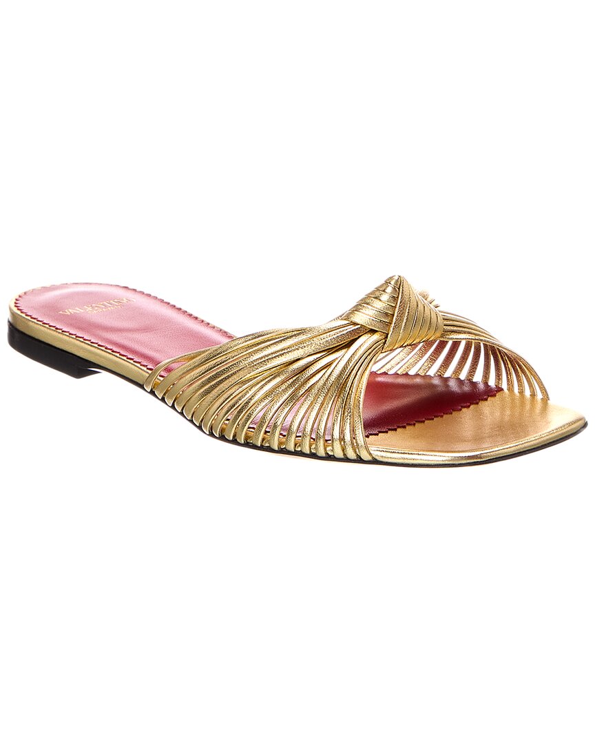 Valentino Vlogo Leather Sandal