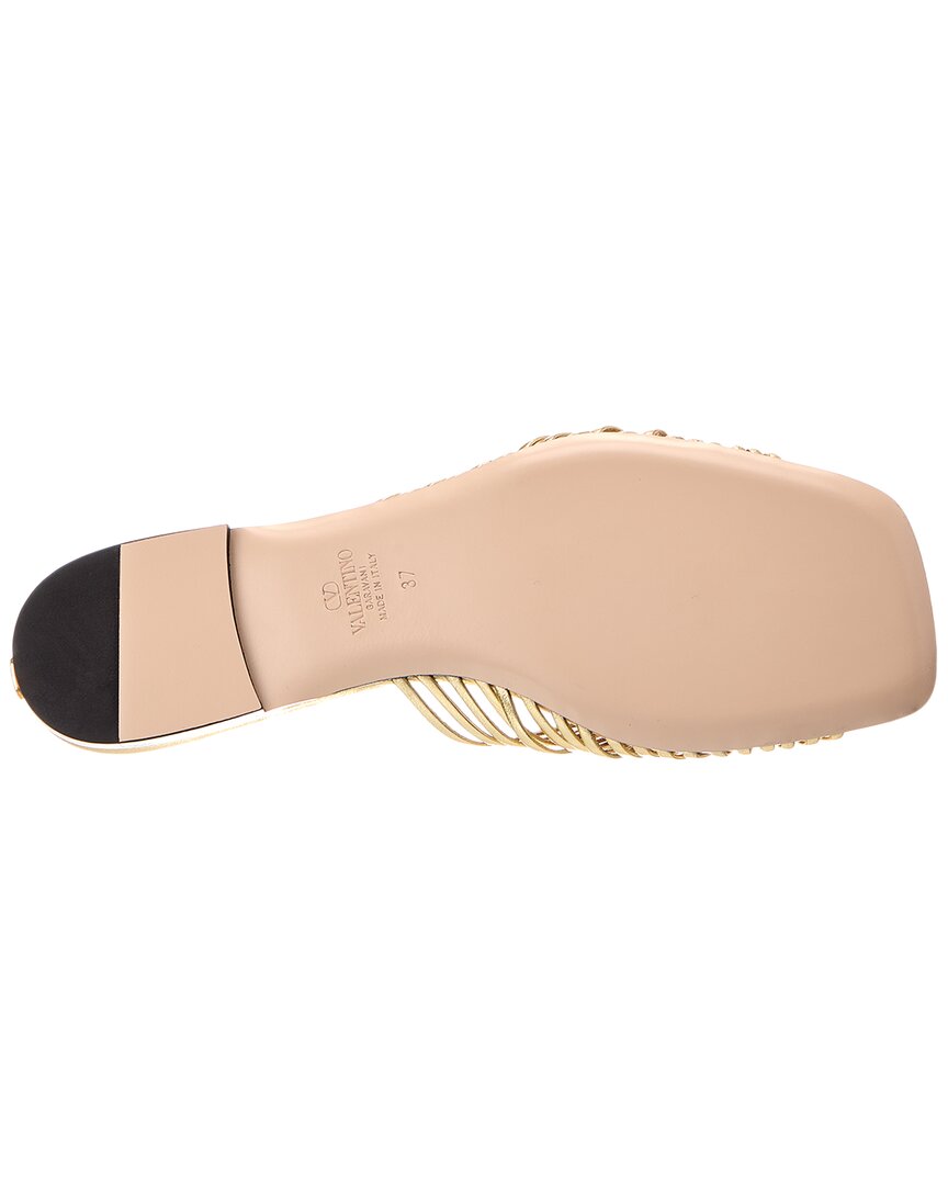 Valentino Vlogo Leather Sandal