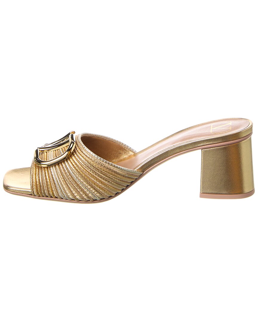 Valentino Valentino Vlogo Signature 60 Woven & Leather Sandal