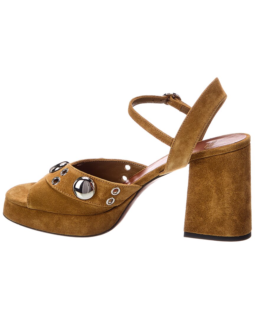 Valentino Valentino Vlogo Signature Suede Sandal