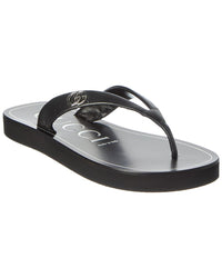 Gucci Gucci Double G Leather Sandal