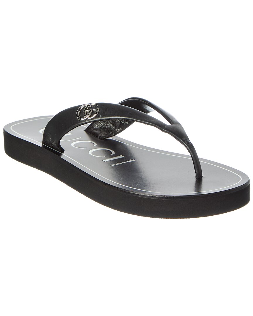 Gucci Gucci Double G Leather Sandal
