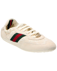 Gucci Gucci Gg Trainer Canvas & Leather Sneaker