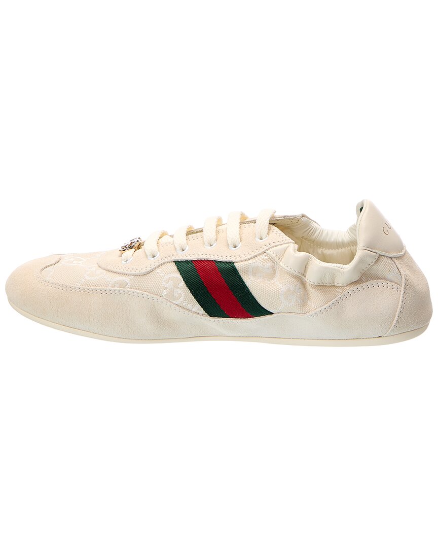 Gucci Gucci Gg Trainer Canvas & Leather Sneaker