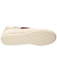 Gucci Gucci Gg Shift Crystal Suede & Canvas Sneaker