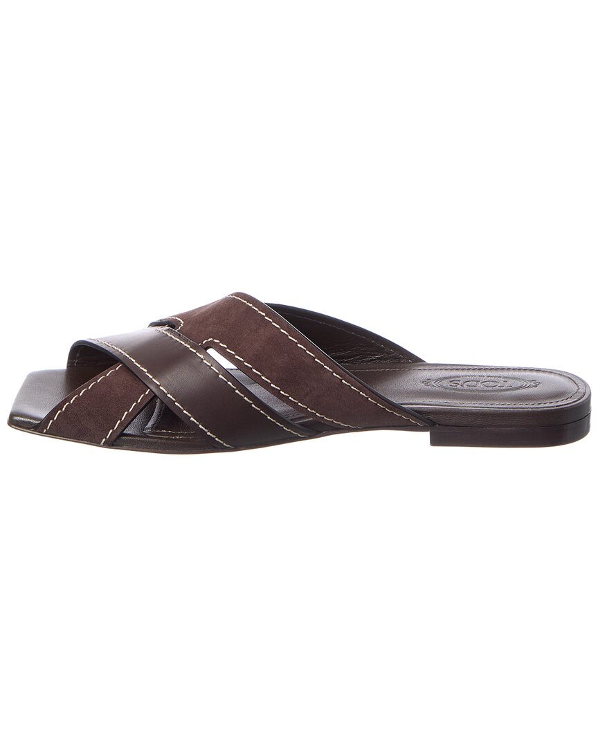 TOD's Tod's Suede & Leather Sandal