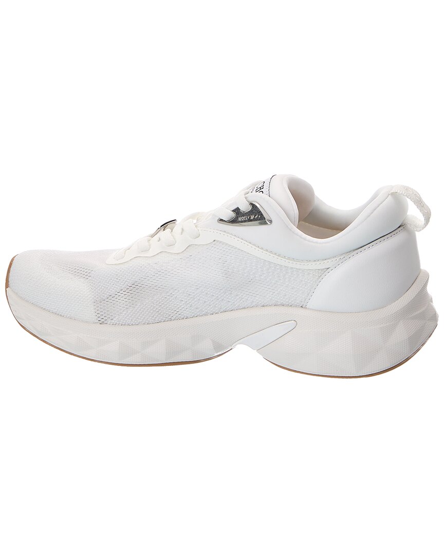 Jimmy Choo Diamond Run F Leather & Canvas Sneaker
