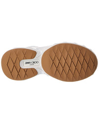 Jimmy Choo Diamond Run F Leather & Canvas Sneaker