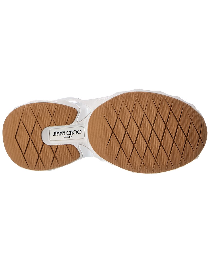 Jimmy Choo Diamond Run F Leather & Canvas Sneaker