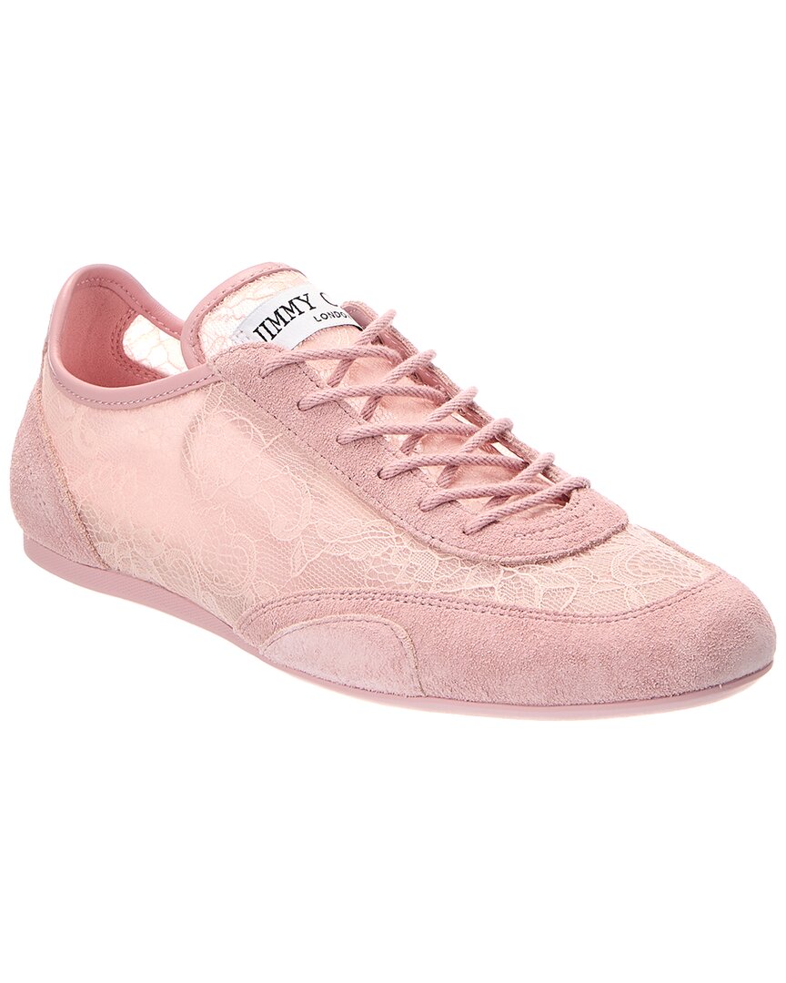 Jimmy Choo Jimmy Choo Sunny F Lace & Suede Sneaker