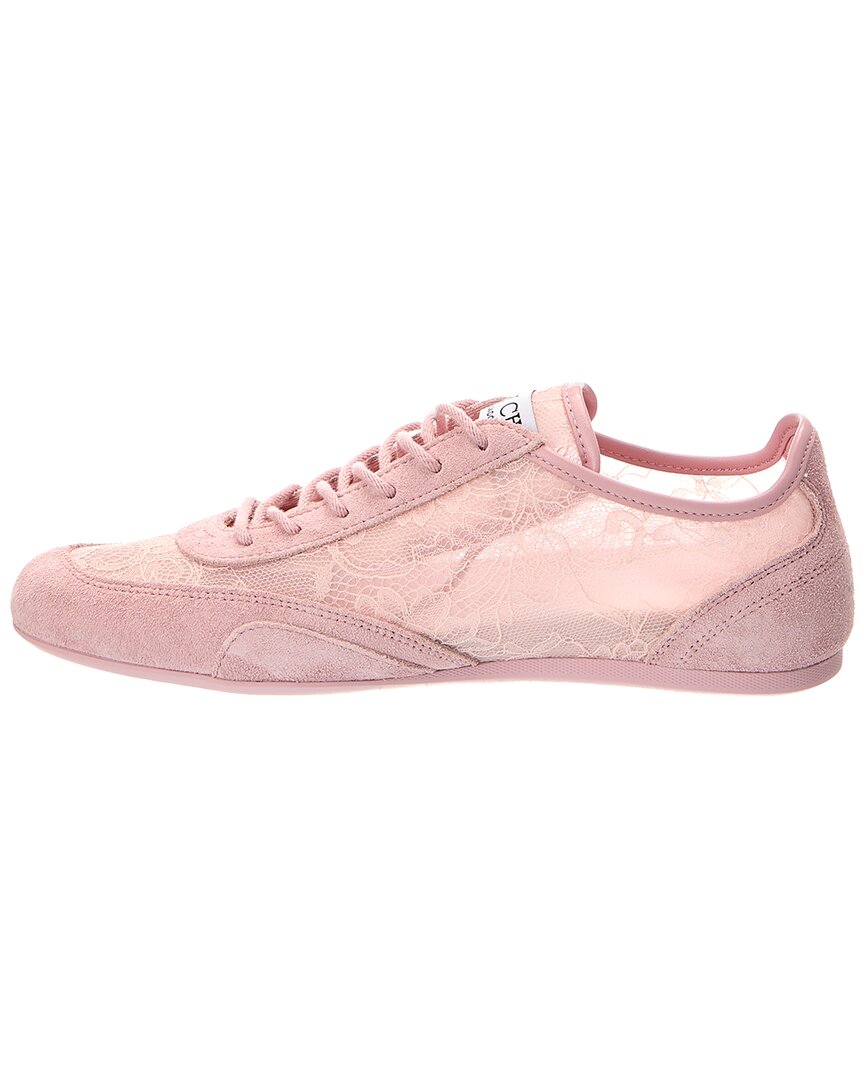 Jimmy Choo Jimmy Choo Sunny F Lace & Suede Sneaker