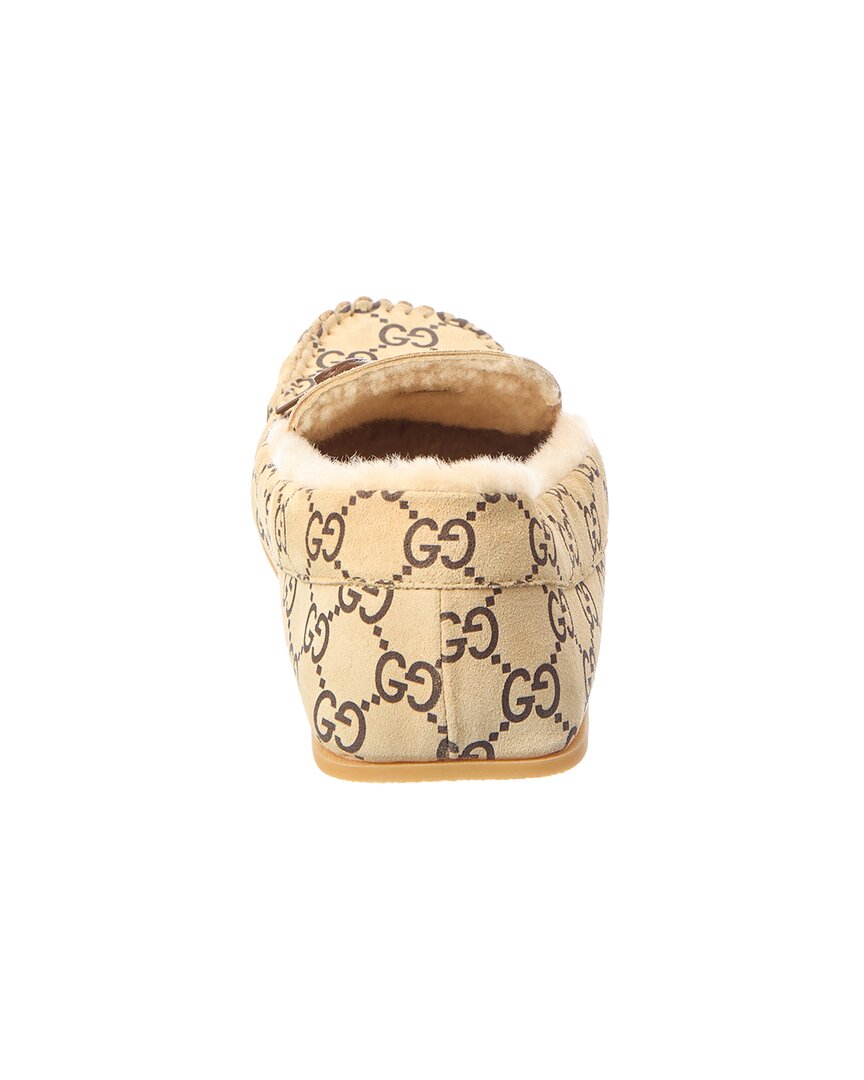 Gucci Gucci Gg Logo Prestige Suede Loafer