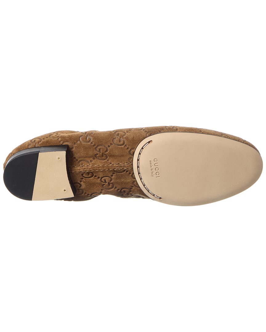 Gucci Jordaan Gg Suede Loafer