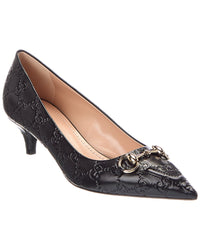 Gucci Gucci Gg 50Mm Horsebit Leather Pump