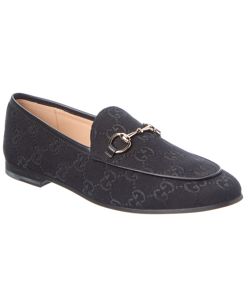 Gucci Gucci Jordaan Horsebit Gg Supreme Canvas Loafer