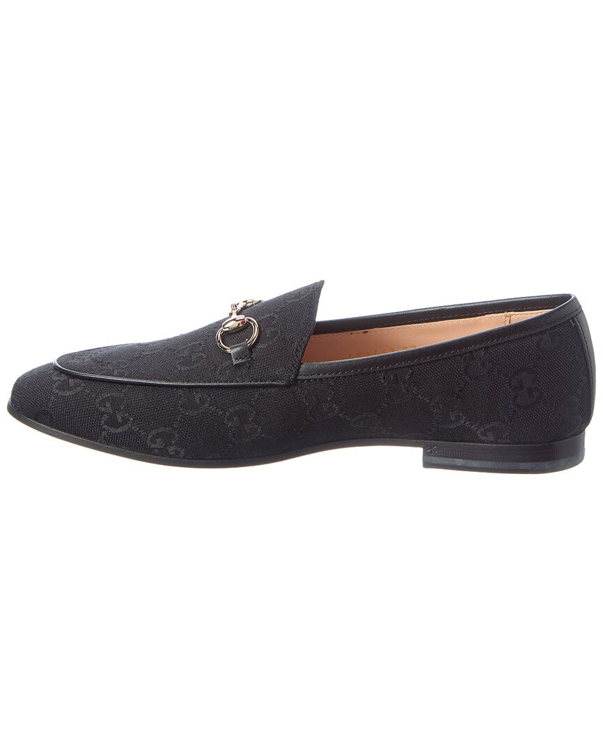 Gucci Gucci Jordaan Horsebit Gg Supreme Canvas Loafer