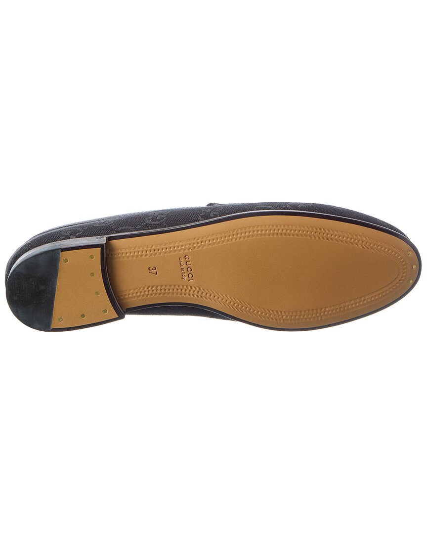 Gucci Gucci Jordaan Horsebit Gg Supreme Canvas Loafer