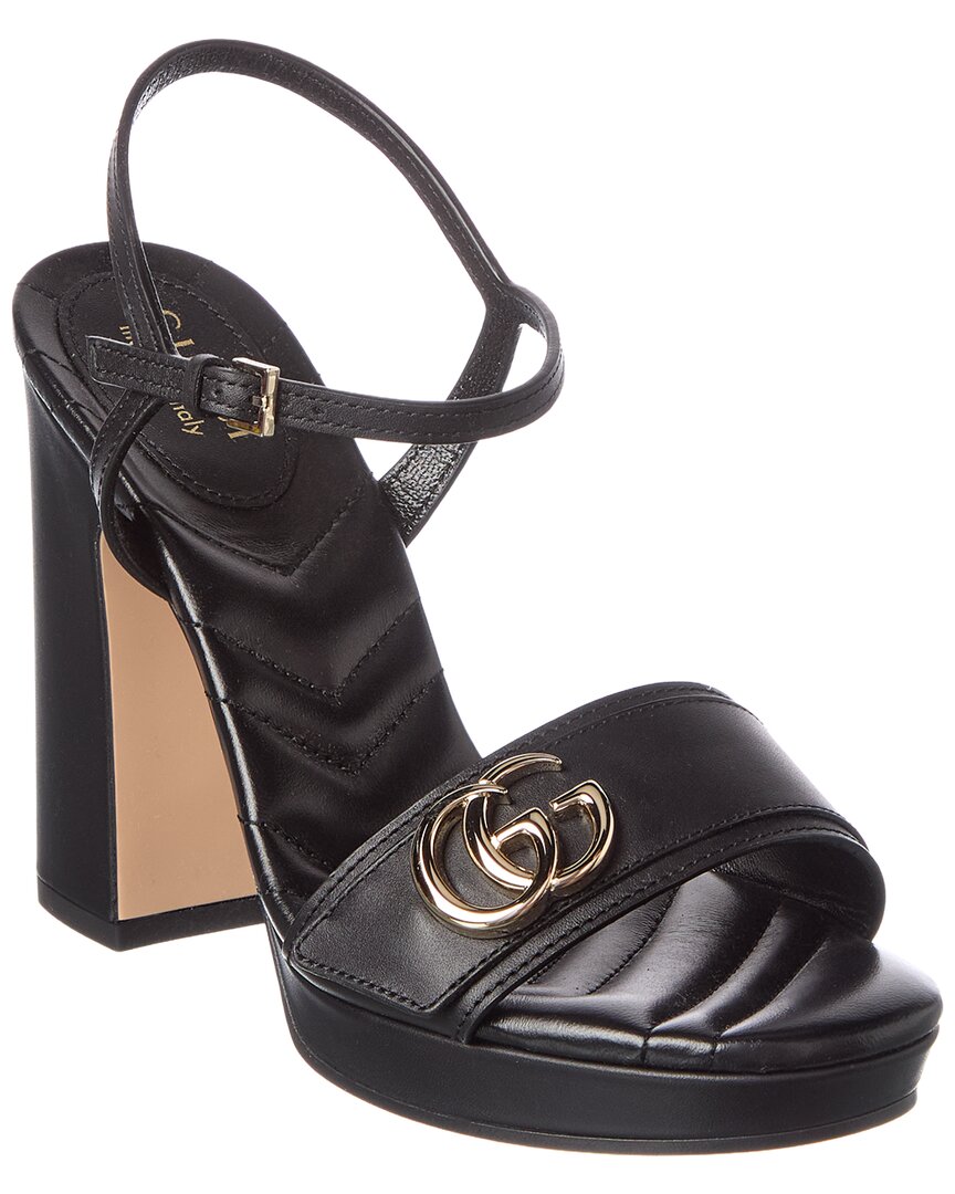 Gucci Gucci Double G Leather Sandal