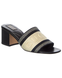 Gucci Gucci Web Canvas Mule