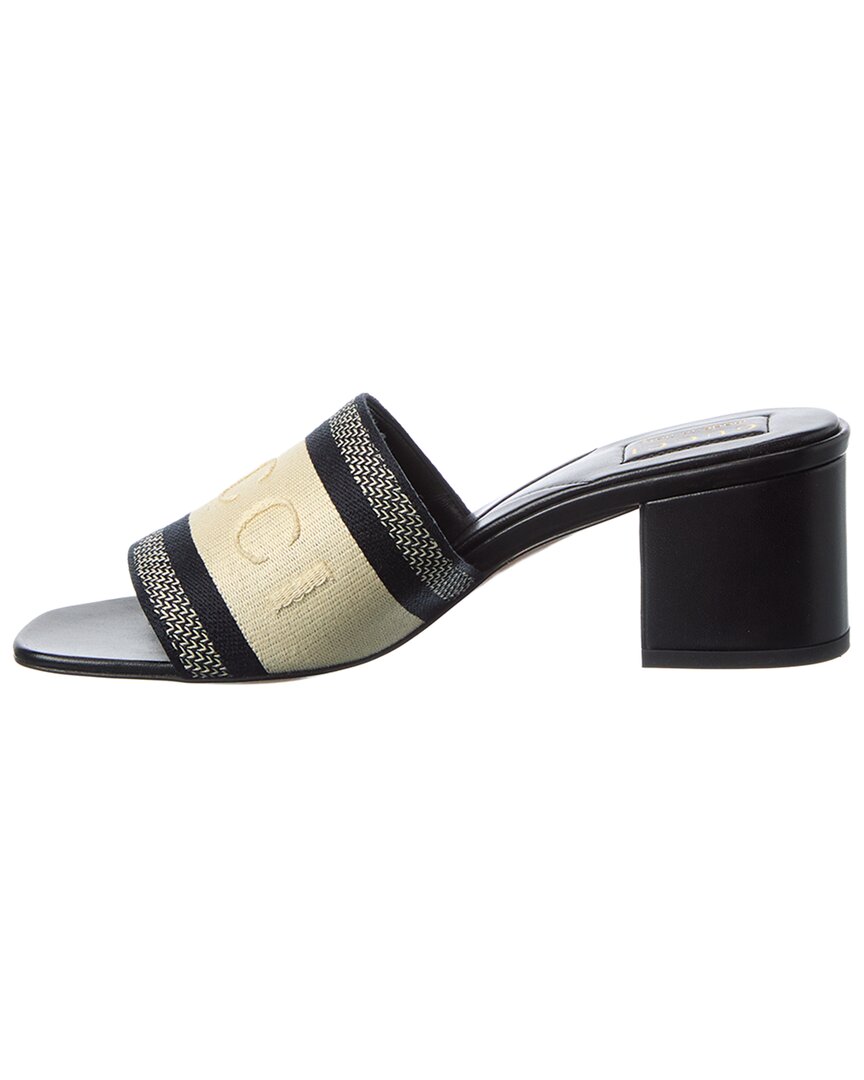 Gucci Gucci Web Canvas Mule