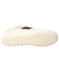Gucci Gucci Gg Shift Crystal Suede & Canvas Sneaker