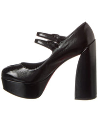 Christian Louboutin Christian Louboutin Movida Jane 130 Leather Platform Pump