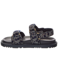 Dior Dior Canvas & Leather Sandal